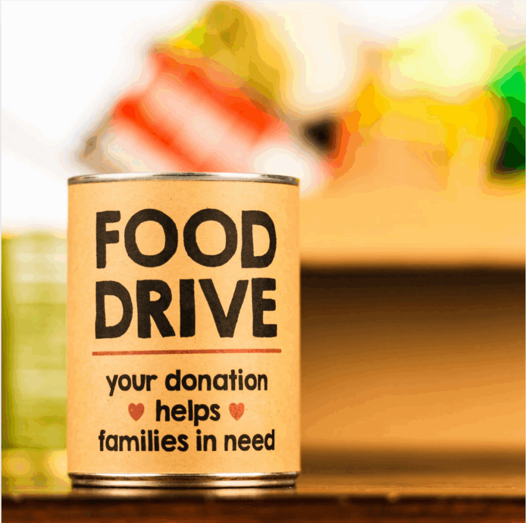 Food drive can